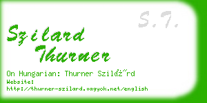 szilard thurner business card